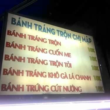 Thực đơn- Ăn vặt Chị Mập - Bánh Tráng Trộn