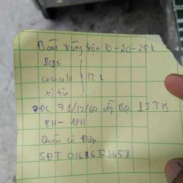 Thực đơn- Ăn vặt Cô Điệp - Bánh Tráng Trộn