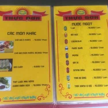 Thực đơn- Ăn vặt Thanh Phương - Bánh Xèo & Bánh Khọt Miền Tây - Hoàng Hoa Thám