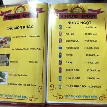 Thực đơn- Ăn vặt Thanh Phương - Bánh Xèo & Bánh Khọt Miền Tây - Hoàng Hoa Thám