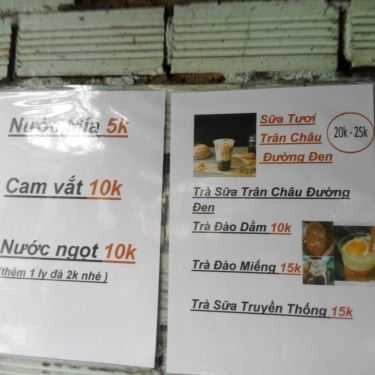 Thực đơn- Ăn vặt Bánh Xèo Miền Trung & Bánh Xèo Miền Tây