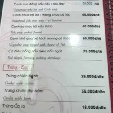 Thực đơn- Ăn vặt Bánh Xèo Sammy