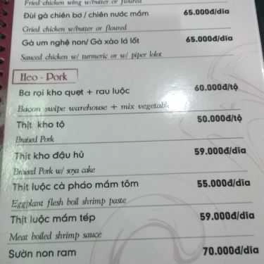Thực đơn- Ăn vặt Bánh Xèo Sammy
