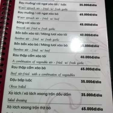 Thực đơn- Ăn vặt Bánh Xèo Sammy