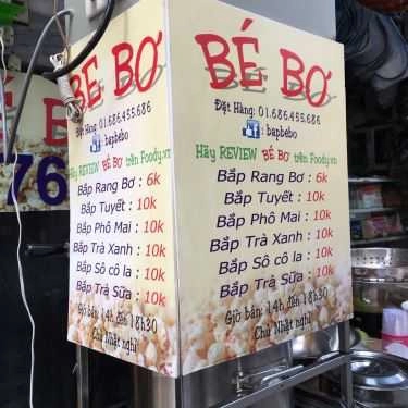 Thực đơn- Ăn vặt Bắp Rang Bé Bơ