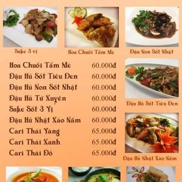 Thực đơn- Quán Ăn Bát Nhã - Ẩm Thực Chay