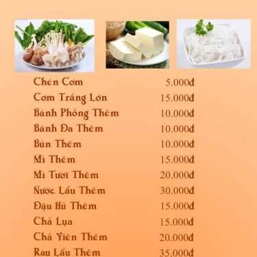 Thực đơn- Quán Ăn Bát Nhã - Ẩm Thực Chay