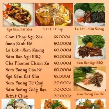 Thực đơn- Quán Ăn Bát Nhã - Ẩm Thực Chay