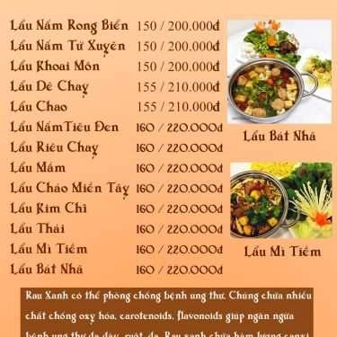 Thực đơn- Quán Ăn Bát Nhã - Ẩm Thực Chay