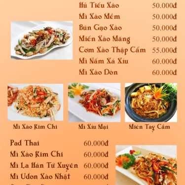 Thực đơn- Quán Ăn Bát Nhã - Ẩm Thực Chay