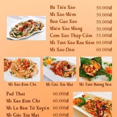 Thực đơn- Quán Ăn Bát Nhã Ba La Mật - Ẩm Thực Chay