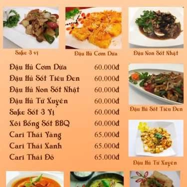 Thực đơn- Quán Ăn Bát Nhã Ba La Mật - Ẩm Thực Chay