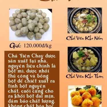 Thực đơn- Quán Ăn Bát Nhã Ba La Mật - Ẩm Thực Chay
