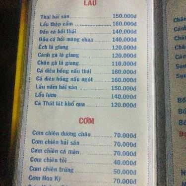 Thực đơn- Quán Nhậu Bảy Nuôi - Thỏ 9 Món & Hải Sản Tươi Sống
