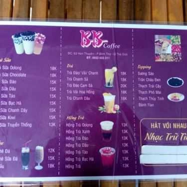 Thực đơn- BB Coffee - Hàn Thuyên