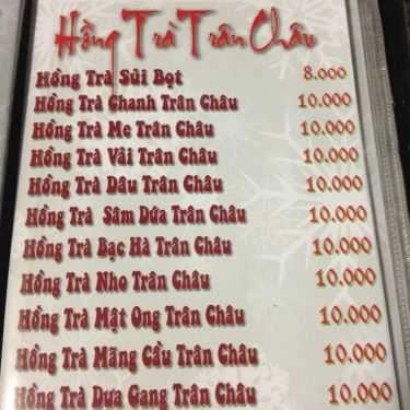 Thực đơn- Ăn vặt Bé Heo - Kem Tươi & Trà Sữa