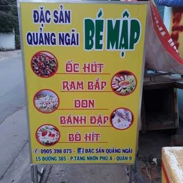 Thực đơn- Ăn vặt Bé Mập - Đặc Sản Quảng Ngãi