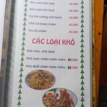 Thực đơn- Quán Nhậu Bê Thui & Hải Sản Bình Dân