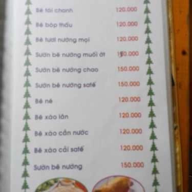 Thực đơn- Quán Nhậu Bê Thui & Hải Sản Bình Dân