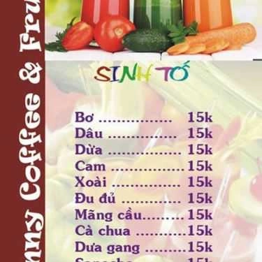 Thực đơn- Benny Coffee &Fruits - Đường 59