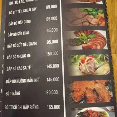 Thực đơn- Quán Nhậu Bia Hơi Hà Nội - Chung Cư Phú Mỹ