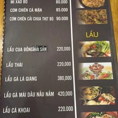Thực đơn- Quán Nhậu Bia Hơi Hà Nội - Chung Cư Phú Mỹ