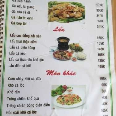 Thực đơn- Quán Nhậu 99 - Hải Sản & Lẩu Gà