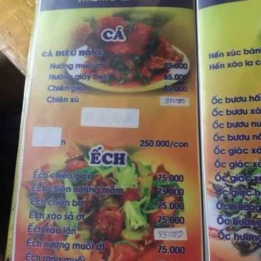 Thực đơn- Quán Nhậu Bia Sệt 123 Dzô