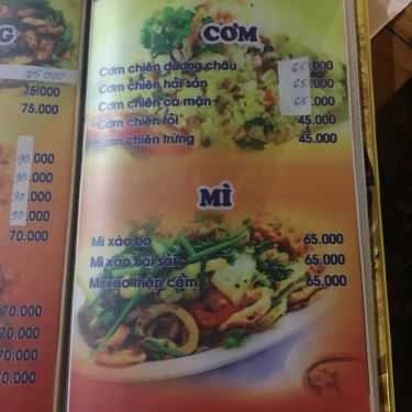 Thực đơn- Quán Nhậu Bia Sệt 123 Dzô