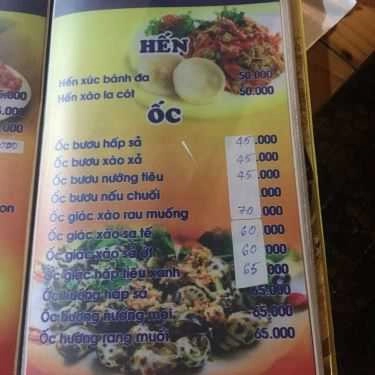 Thực đơn- Quán Nhậu Bia Sệt 123 Dzô