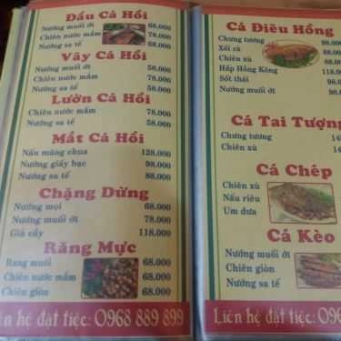 Thực đơn- Quán Nhậu Bia Sệt 165A