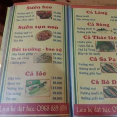 Thực đơn- Quán Nhậu Bia Sệt 165A
