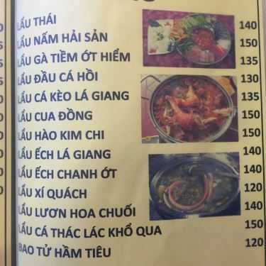 Thực đơn- Quán Nhậu 2 Chị Em - Quán Bia Sệt
