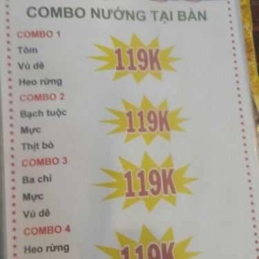 Thực đơn- Quán Nhậu Bia Sệt 59