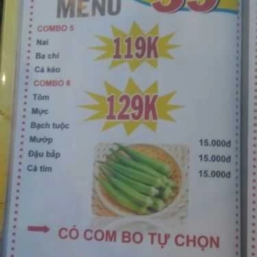 Thực đơn- Quán Nhậu Bia Sệt 59