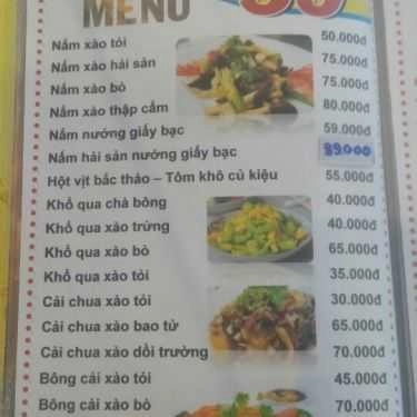 Thực đơn- Quán Nhậu Bia Sệt 59