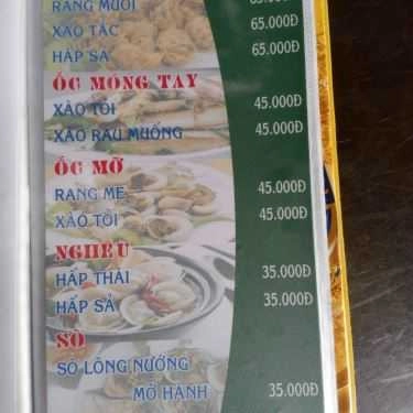 Thực đơn- Quán Nhậu Bia Sệt 730