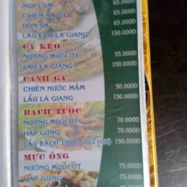 Thực đơn- Quán Nhậu Bia Sệt 730