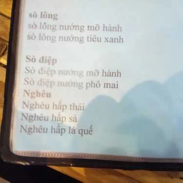 Thực đơn- Quán Nhậu Bia Tươi 3000 - Hải Sản & Lẩu