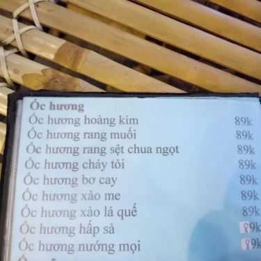Thực đơn- Quán Nhậu Bia Tươi 3000 - Hải Sản & Lẩu