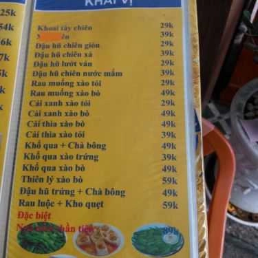 Thực đơn- Quán Nhậu Bia Tươi 3000 - Lẩu & Các Món Nhậu Bình Dân