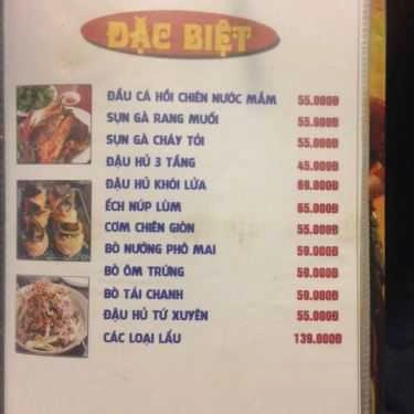 Thực đơn- Quán Nhậu Bảy Hiền - Bia Tuyết