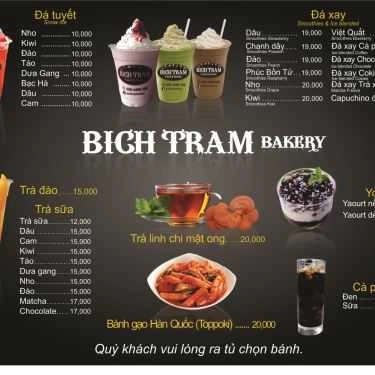 Thực đơn- Tiệm Bánh Bích Trâm Bakery