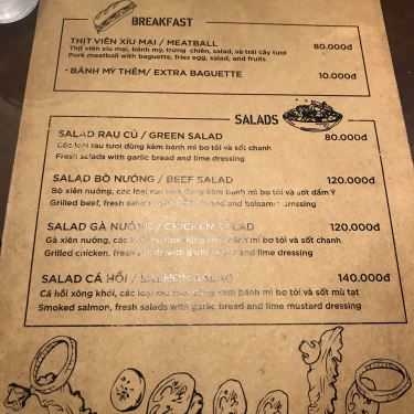 Thực đơn- Cafe Biker Shield Bistro