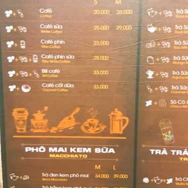 Thực đơn- Bili Coffee & Tea - Trà Sữa Nhà Trắng