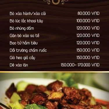Thực đơn- Bin Bo Quán - Quán Nhậu Bình Dân