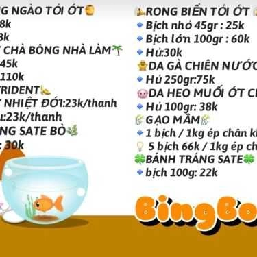 Thực đơn- Bingboong Food - Shop Online