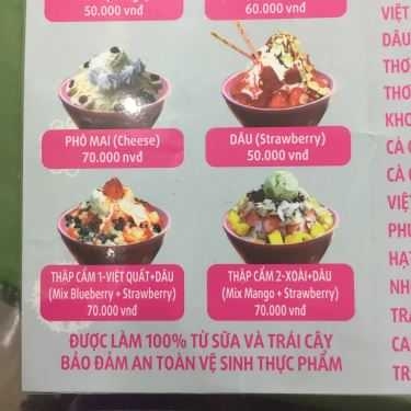 Thực đơn- Cafe Bingsu Ơi