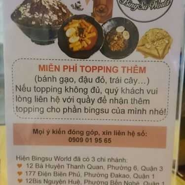 Tổng hợp- Cafe Bingsu World & Đồ Ăn Hàn Quốc - Điện Biên Phủ