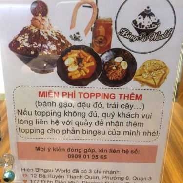 Tổng hợp- Cafe Bingsu World & Đồ Ăn Hàn Quốc - Điện Biên Phủ